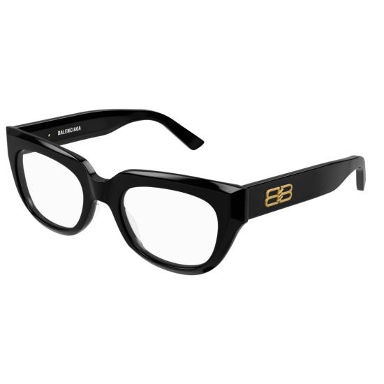 발렌시아가 선글라스 BB0239O 001 BLACK BLACK TRANSPARE - BALENCIAGA