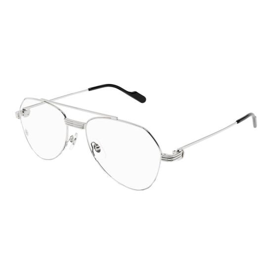 까르띠에 선글라스 CT0409O 002 SILVER SILVER TRANSPA