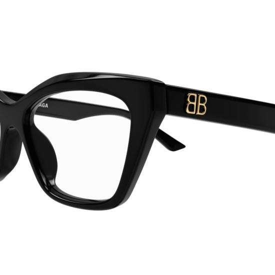  발렌시아가 선글라스 BB0342O 001 BLACK BLACK TRANSPARE - BALENCIAGA