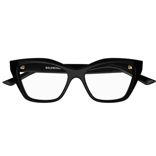  발렌시아가 선글라스 BB0342O 001 BLACK BLACK TRANSPARE - BALENCIAGA
