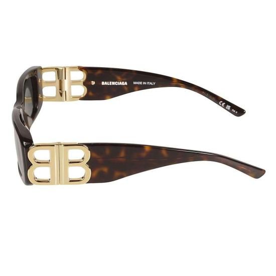  발렌시아가 선글라스 BB0096S 002 HAVANA GOLD GREEN - BALENCIAGA