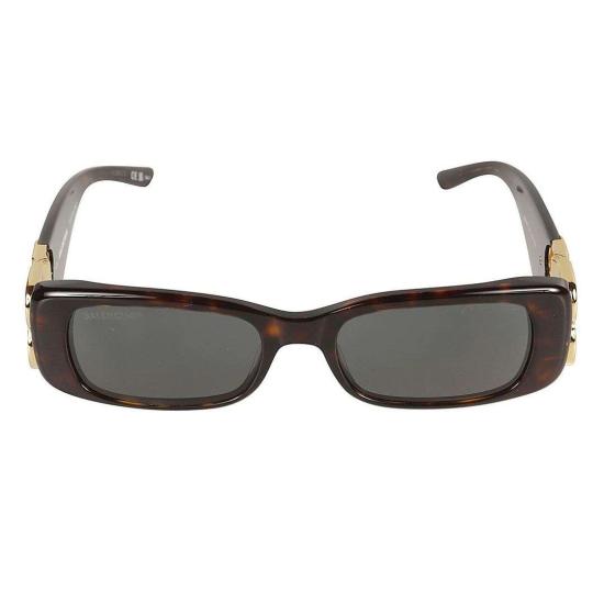  발렌시아가 선글라스 BB0096S 002 HAVANA GOLD GREEN - BALENCIAGA