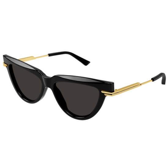  보테가베네타 선글라스 BV1265S 001 BLACK GOLD GREY - BOTTEGA VENETA