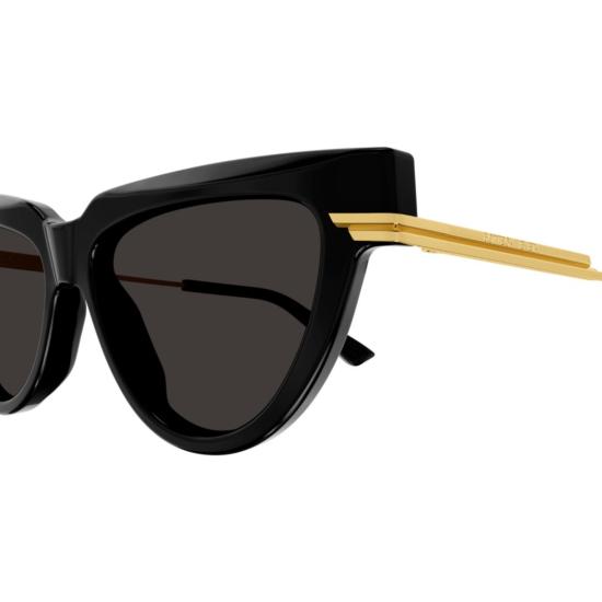  보테가베네타 선글라스 BV1265S 001 BLACK GOLD GREY - BOTTEGA VENETA
