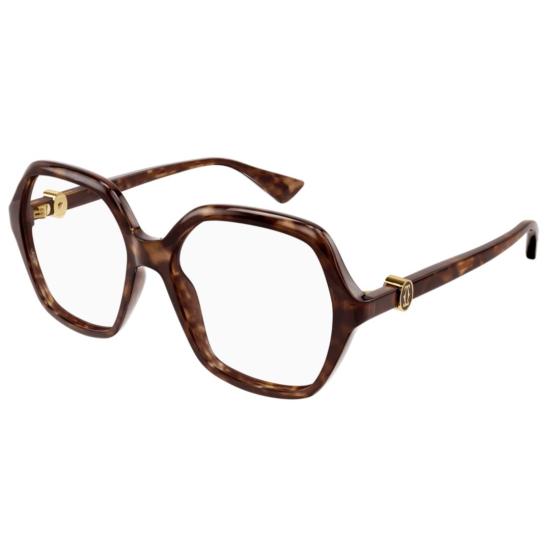  까르띠에 선글라스 CT0492O 002 HAVANA HAVANA TRANSPA - CARTIER