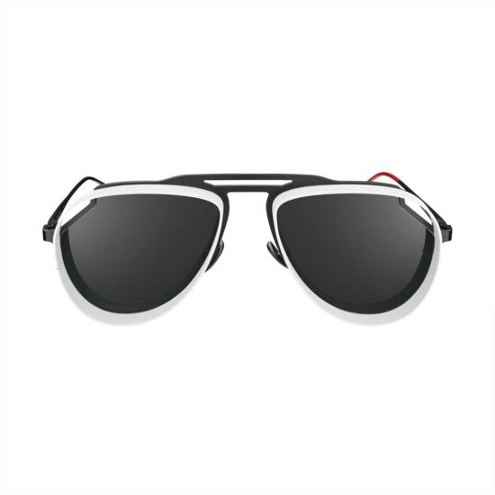  바이센 선글라스 T 2 BLACK WHITE MATTE - VYSEN
