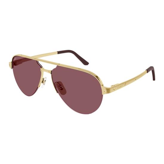  까르띠에 선글라스 CT0386S 004 GOLD GOLD RED