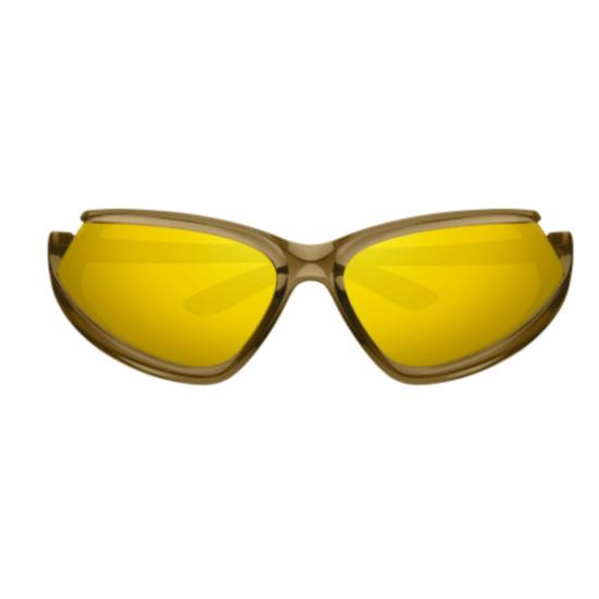  발렌시아가 선글라스 BB0289S 003 BROWN BROWN YELLOW - BALENCIAGA