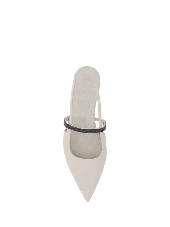  브루넬로 쿠치넬리 플랫 슈즈 MZNAC2500C8905 Beige - BRUNELLO CUCINELLI