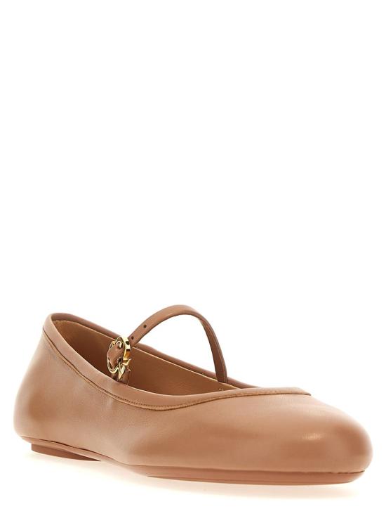  지안비토로시 플랫 슈즈 G2222305GOMNAPPRALINE PINK - GIANVITO ROSSI