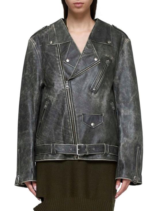 24FW MM6 메종마르지엘라 가죽 자켓 S52AM0305M07001143 BROWN - MM6 MAISON MARGIELA