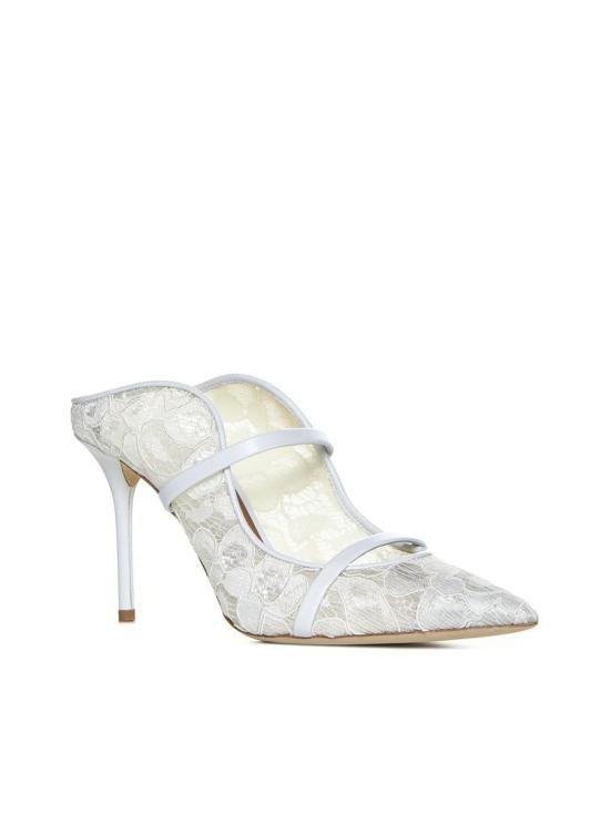  말론 슐저 샌들 MAUREEN8552LACEMESHNAPPAWHITE White - MALONE SOULIERS