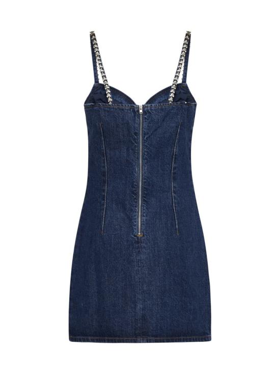 24FW 셀프 포트레이트 숏 원피스 PF24828SABL BLUE - SELF PORTRAIT