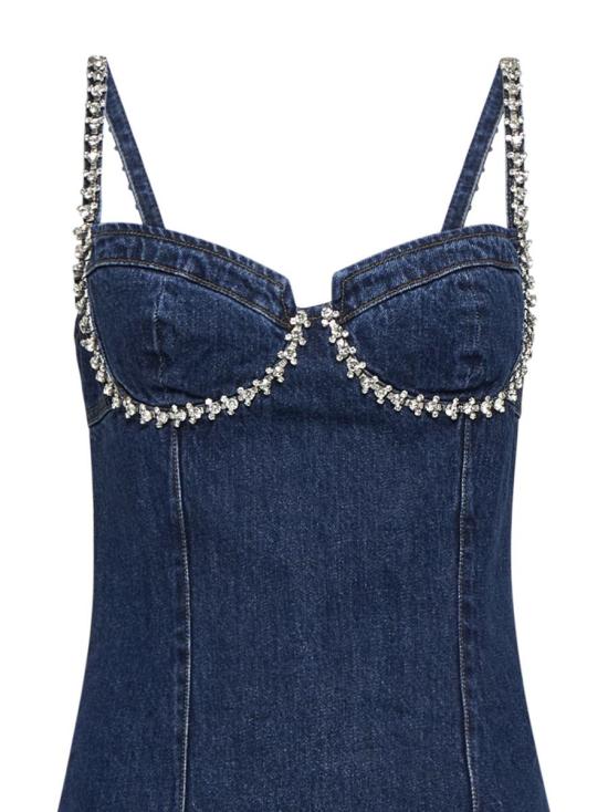 24FW 셀프 포트레이트 숏 원피스 PF24828SABL BLUE - SELF PORTRAIT