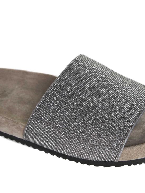  브루넬로 쿠치넬리 샌들 MZMIG1390 C6351 LITIO ARGENTO RUTENIO - BRUNELLO CUCINELLI