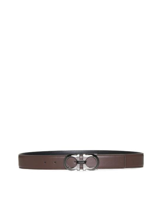  살바토레 페라가모 가죽 벨트 670308DOUBLEADJUS770928 COCOA BROWN NERO