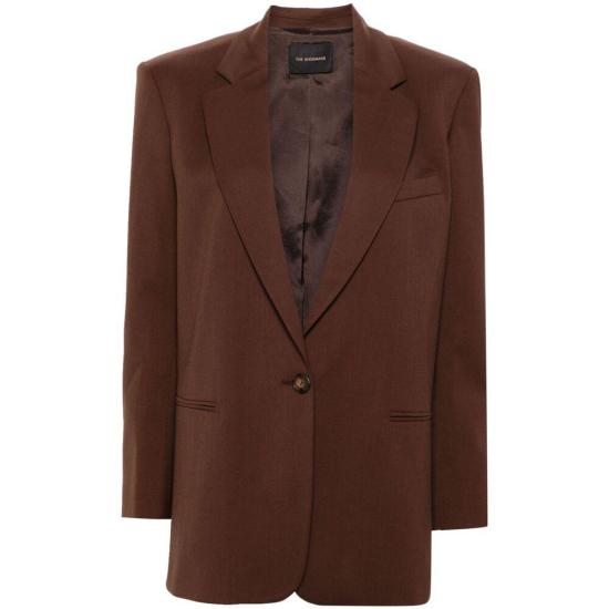 24FW 안다마네 수트 자켓 T163001A TNW037 HCHOC BROWN