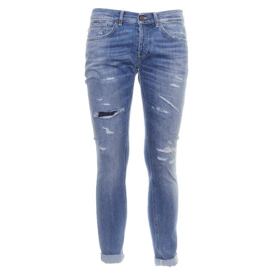 돈답 데님 스트레이트 팬츠 GEORGEUP232DSE297UGV9 GV9 MEDIUM LIGHT DENIM