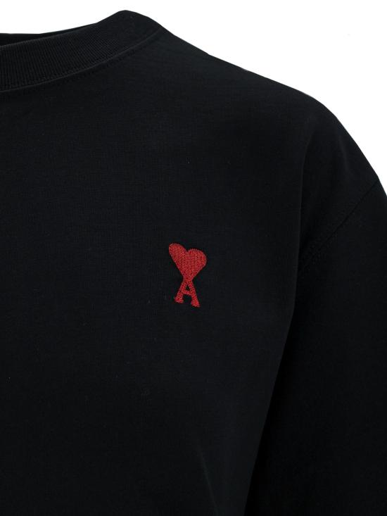  아미 반팔 티셔츠 BFUTS005726 001 BLACK - AMI