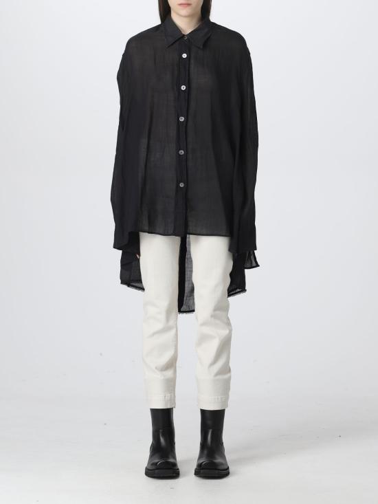 아워레가시 셔츠 W2232BLB BLACK GAUZE RAMIE