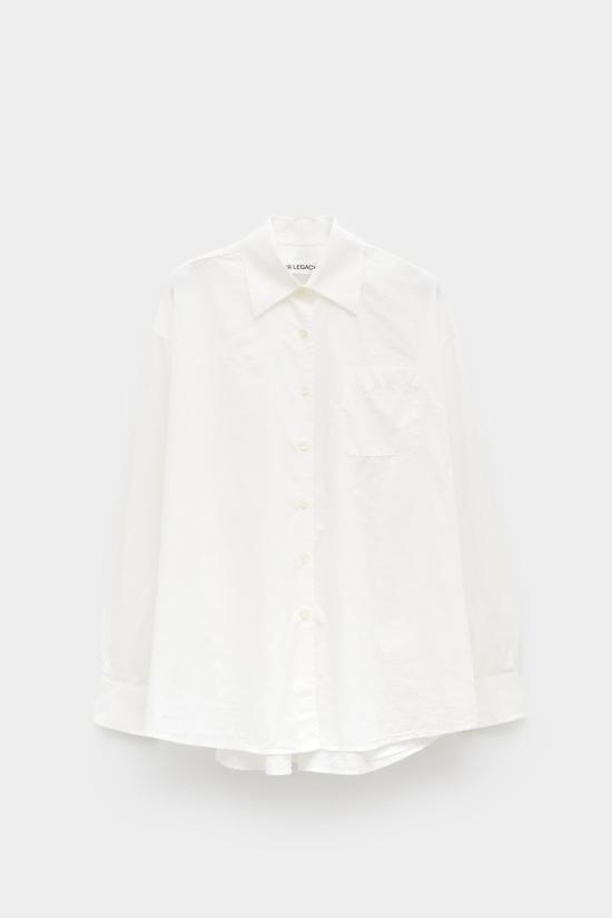  아워레가시 셔츠 W2242BW WHITE PEACHED CUPRO POPLIN