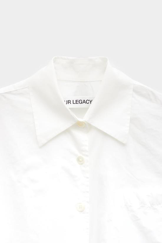  아워레가시 셔츠 W2242BW WHITE PEACHED CUPRO POPLIN - OUR LEGACY