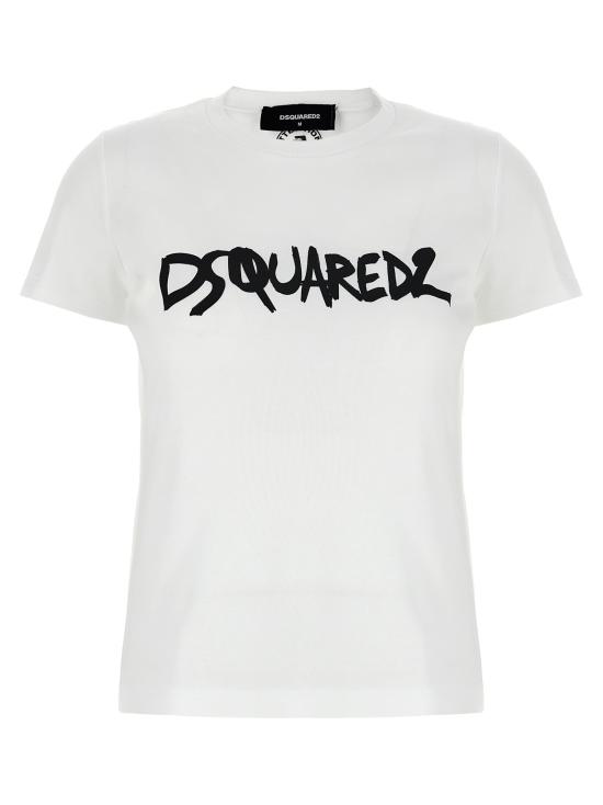  디스퀘어드2 반팔 티셔츠 S75GD0400S23010100 White Black