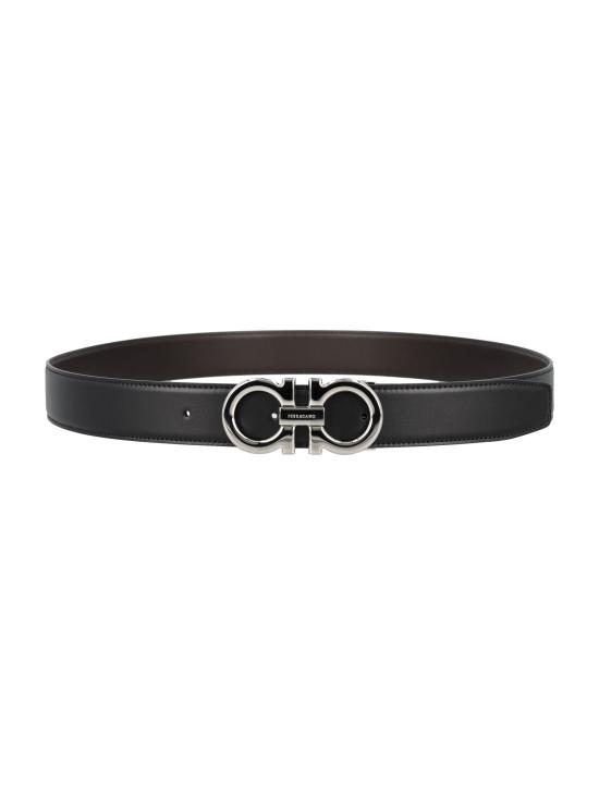  살바토레 페라가모 가죽 벨트 24A679710686671 NERO HIC NERO HICKORY - SALVATORE FERRAGAMO