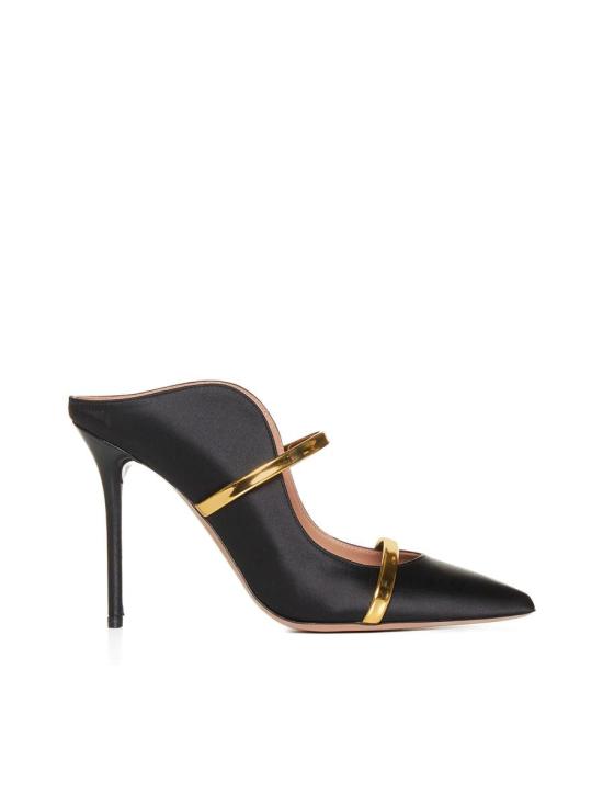  말론 슐저 샌들 MAUREEN10065SATINMIRRIRLEATHERBLACKGOLD Multicolor