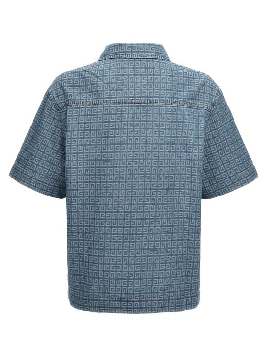  지방시 긴팔 셔츠 BM60WZ50P9452 BLUE - GIVENCHY