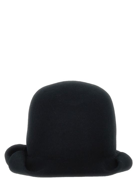 요지 야마모토 모자 HOH01161BLACK3 Black - YOHJI YAMAMOTO