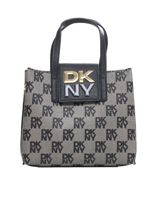 24FW 디케이엔와이 토트백 R42D5E40 XLB BLACK LOGO BLACK