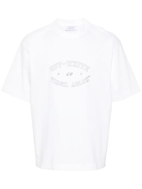 24FW 오프화이트 반팔 티셔츠 OMAA120F24JER00M 0110 WHITE BLAC