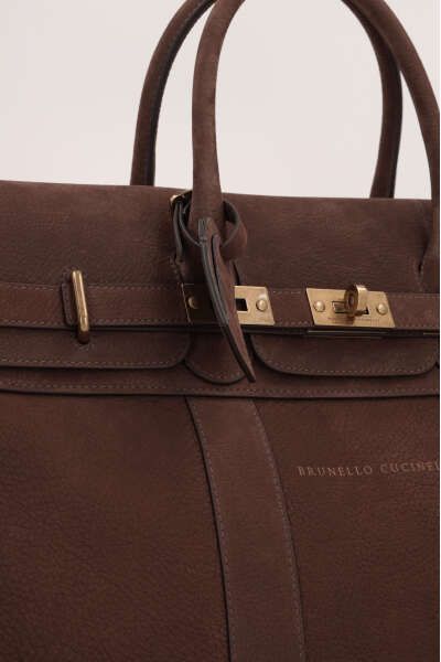  브루넬로 쿠치넬리 토트백 MBEPU071C1035 BROWN - BRUNELLO CUCINELLI