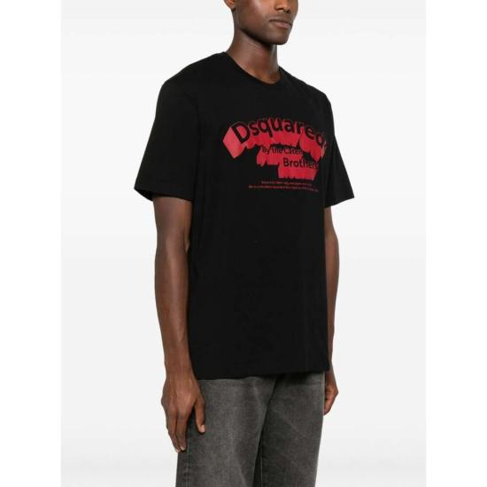 24FW 디스퀘어드2 반팔 티셔츠 D20014 S71GD1460 900 BLACK - DSQUARED2