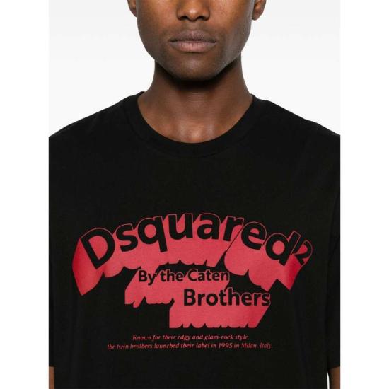 24FW 디스퀘어드2 반팔 티셔츠 D20014 S71GD1460 900 BLACK - DSQUARED2