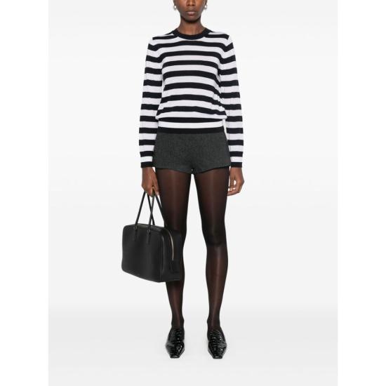 24FW 닐리로탄 긴팔 티셔츠 81193 Y213 MEIR MD IV BLACK WHITE - NILI LOTAN