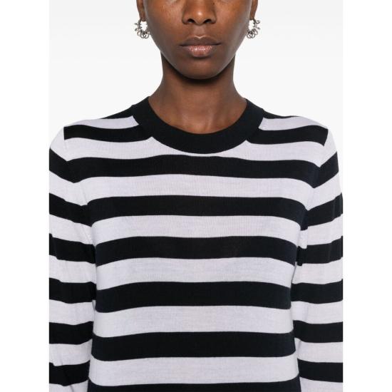 24FW 닐리로탄 긴팔 티셔츠 81193 Y213 MEIR MD IV BLACK WHITE - NILI LOTAN