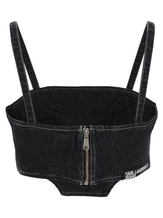  칼라거펠트 민소매 티셔츠 240J1600259 Black - KARL LAGERFELD