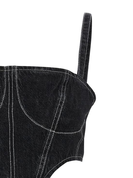  칼라거펠트 민소매 티셔츠 240J1600259 Black - KARL LAGERFELD