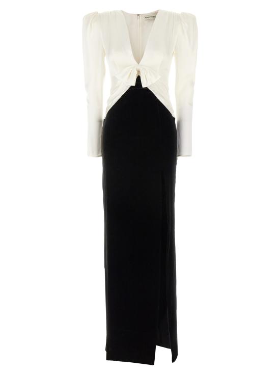  알레산드라리치 미디 원피스 FABX3844F43880922 White Black