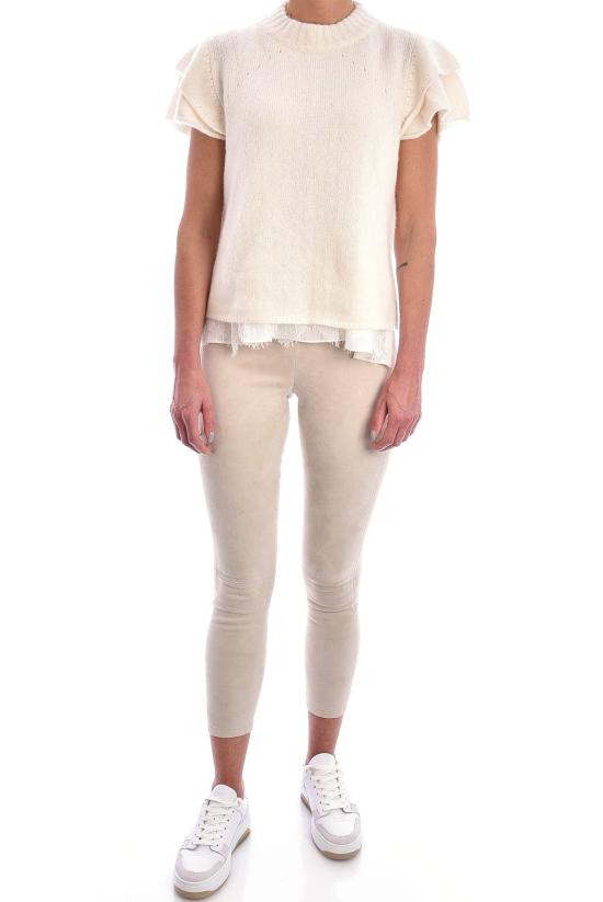  안토니아 잰더 캐시미어 반팔 티셔츠 AZ Maika Top - ANTONIA ZANDER CASHMERE