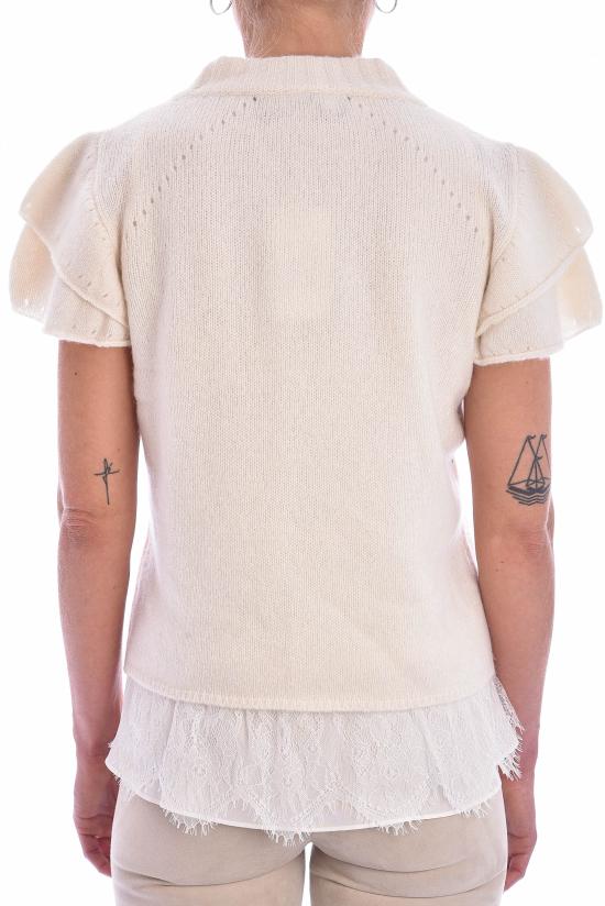  안토니아 잰더 캐시미어 반팔 티셔츠 AZ Maika Top - ANTONIA ZANDER CASHMERE