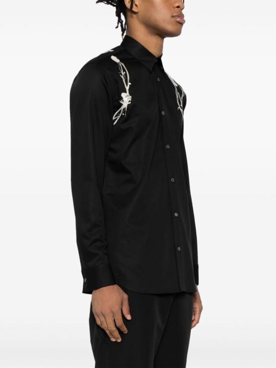  알렉산더 맥퀸 긴팔 셔츠 795131 QNAAR 1001 DEEP BLACK - ALEXANDER MCQUEEN