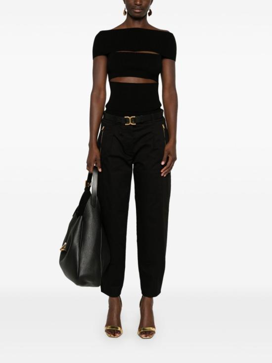  톰포드 테이퍼드 팬츠 PAW578 FAX1215 LB999 BLACK - TOMFORD