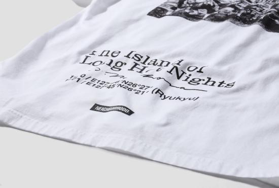 24FW 네이버후드 반팔 티셔츠 NH X OSAMU NAGAHAMA .티 SS-1 241PCNON-ST01 화이트 - NEIGHBORHOOD