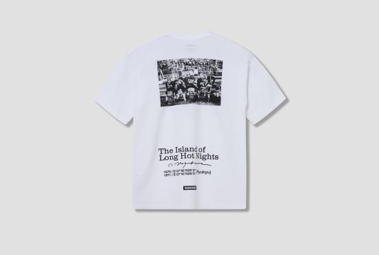24FW 네이버후드 반팔 티셔츠 NH X OSAMU NAGAHAMA .티 SS-1 241PCNON-ST01 화이트 - NEIGHBORHOOD