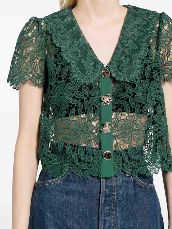  셀프 포트레이트 민소매 티셔츠 SS24003TGREEN Green - SELF PORTRAIT