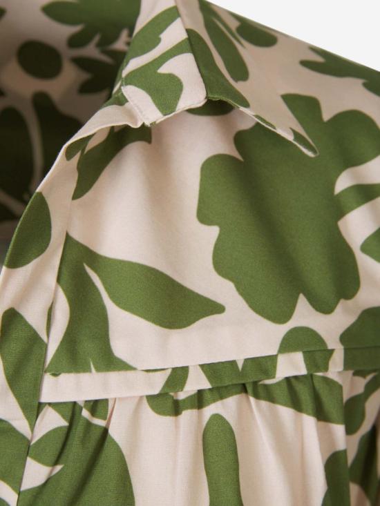  안드레스 오타로라 미디 스커트 SS24081POPLIN 100 COTTON FLORAL MOTIF - ANDRES OTALORA