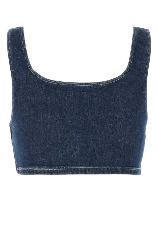 24FW 미우미우 블라우스 GWT062SOOO143X F0008 BLUE - MIU MIU